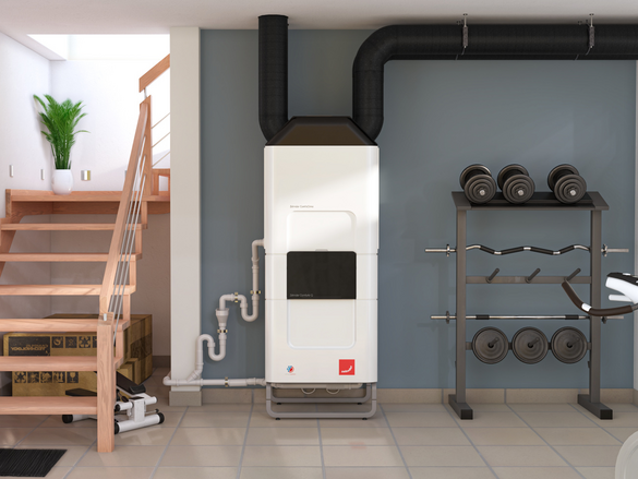 Rendering Zehnder ComfoClime 36 Comfortable indoor ventilation Front view