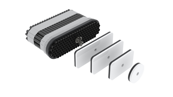 Cut-Out Zehnder ComfoSet Comfortable indoor ventilation Angled view