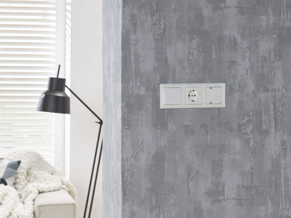 Rendering Zehnder CO2 Sensor RF Comfortable indoor ventilation Front view