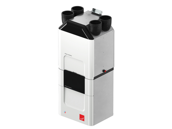 Cut-Out Zehnder ComfoClime Q Comfortable indoor ventilation Angled view