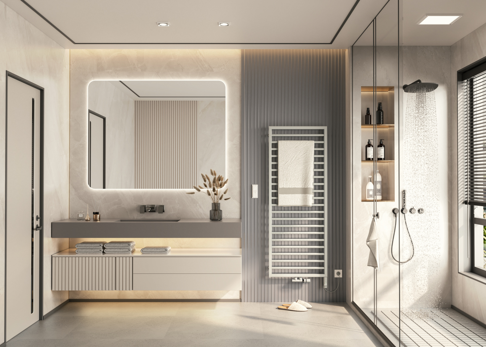 Rendering Zehnder Subway Decorative radiator Front view