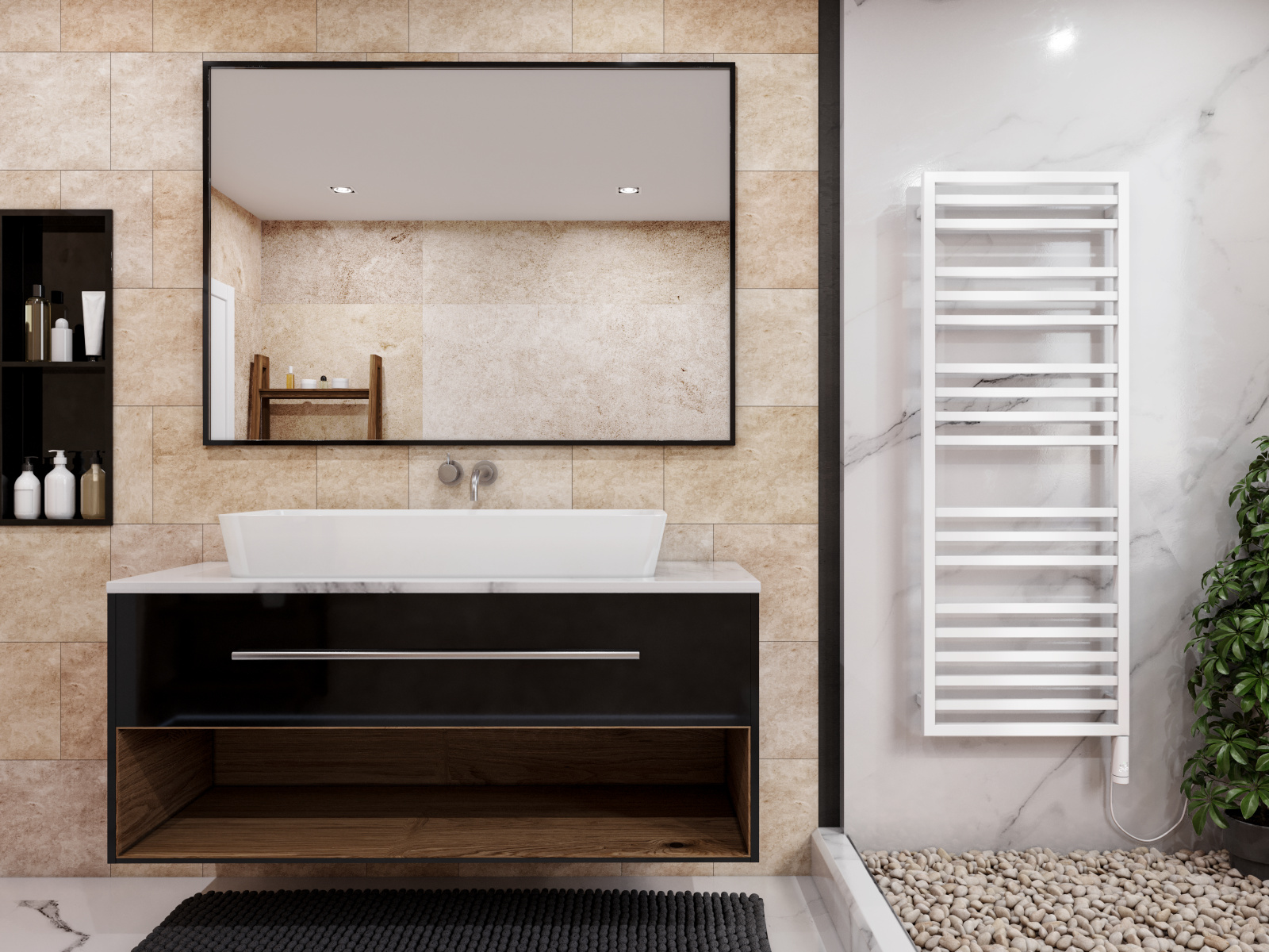 Rendering Zehnder Quaro Spa Decorative radiator Front view
