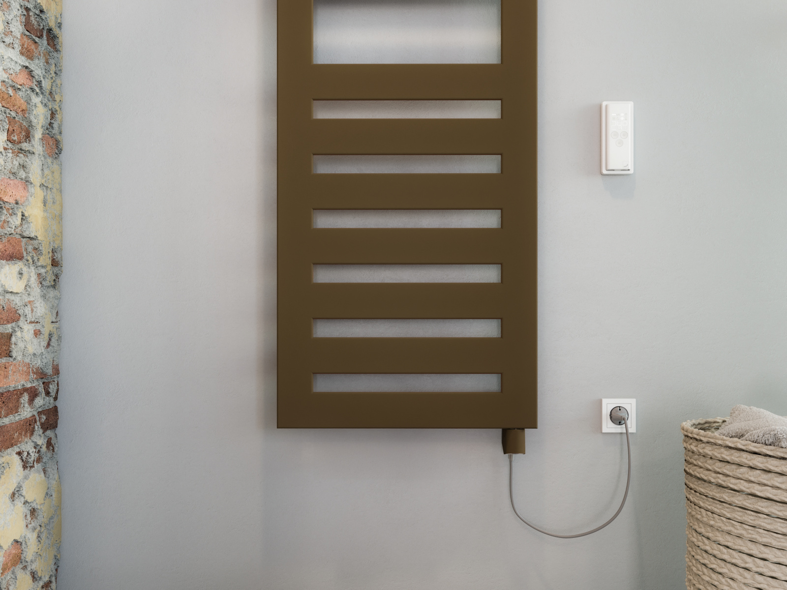 Rendering Zehnder Metropolitan Spa Decorative radiator Front view