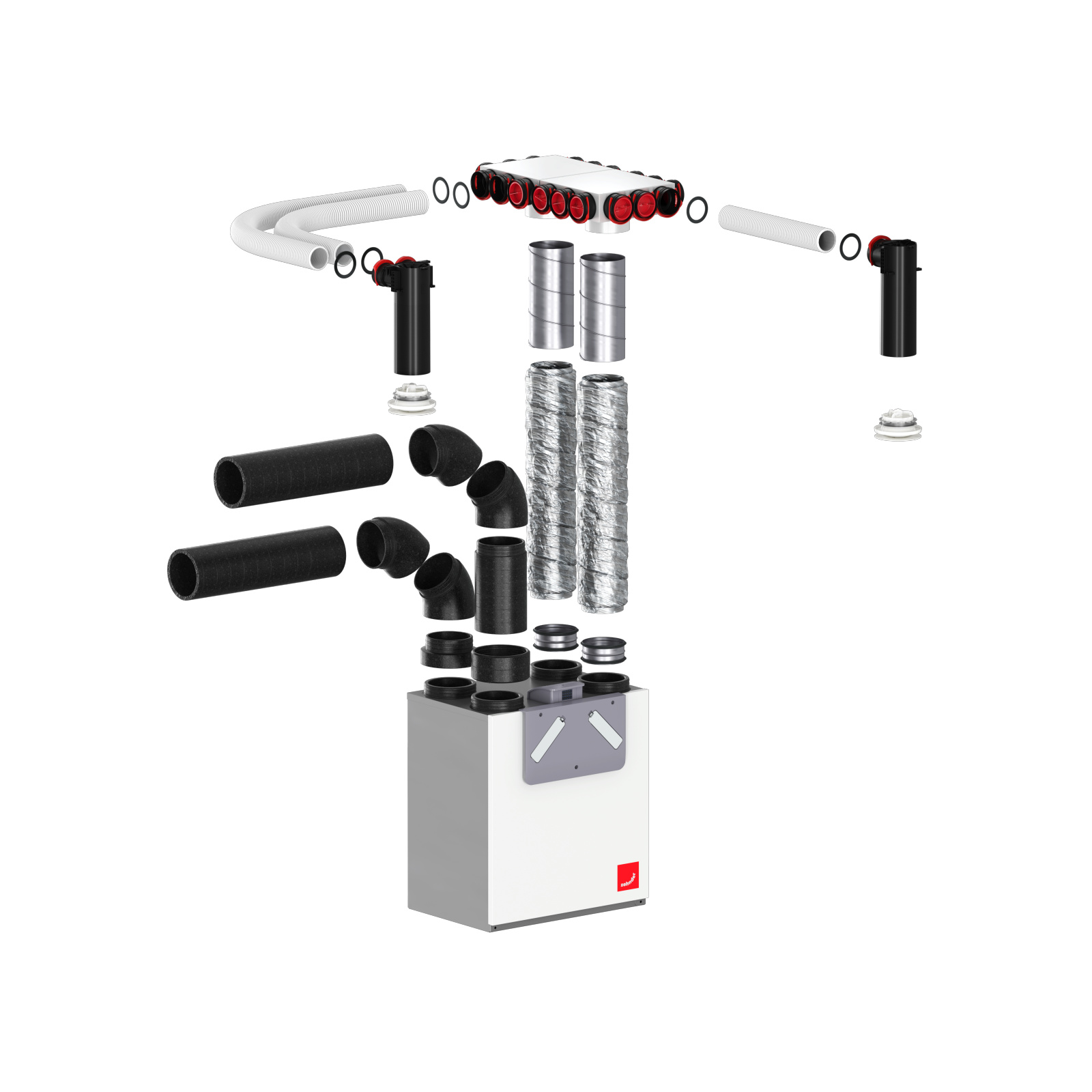 Cut-Out Comfortable indoor ventilation Angled view