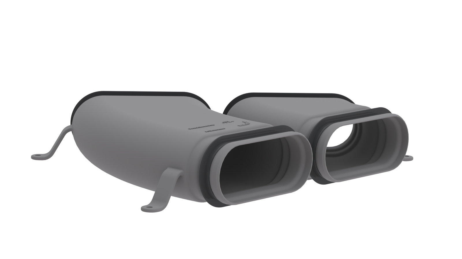 Rendering Zehnder ComfoFit bend CK Comfortable indoor ventilation Angled view