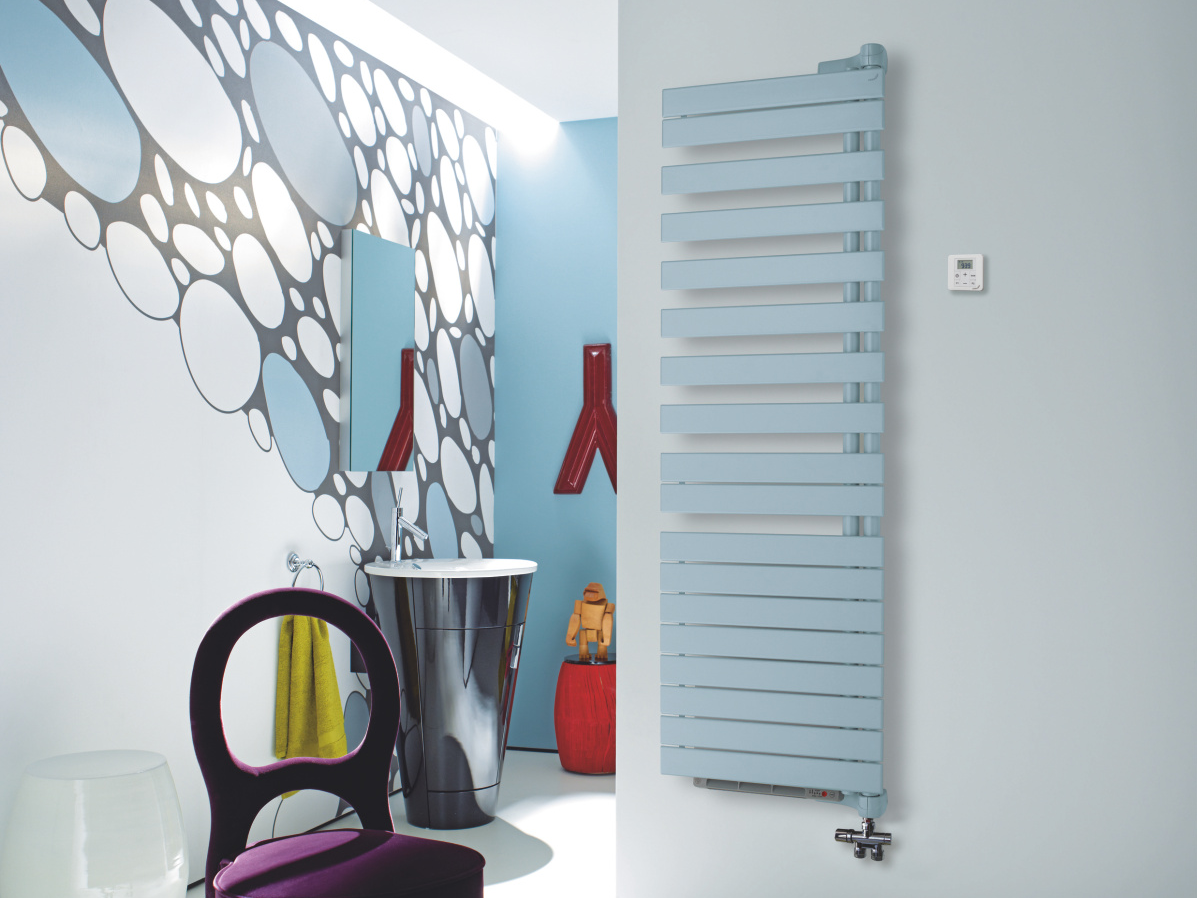 Rendering Zehnder Roda Twist Spa Air - MX Decorative radiator Front view