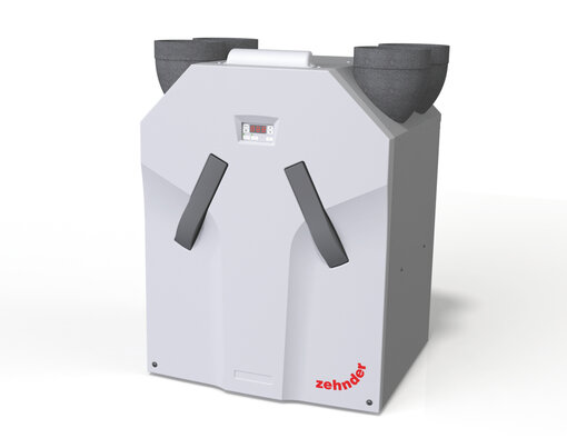 Zehnder_CSY_ComfoAir 300_375 Standard-350-2 met groot logo_Print_79434 Cut-Out Zehnder ComfoAir Standard 375 Comfortable indoor ventilation Front view