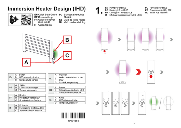 User Manual Zehnder Immersion Heater Design (IHD)