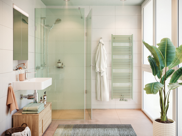 Rendering Zehnder Zeno Decorative radiator Front view