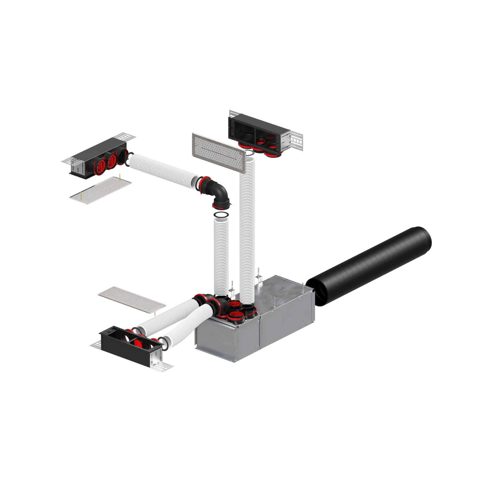Rendering Comfortable indoor ventilation Angled view