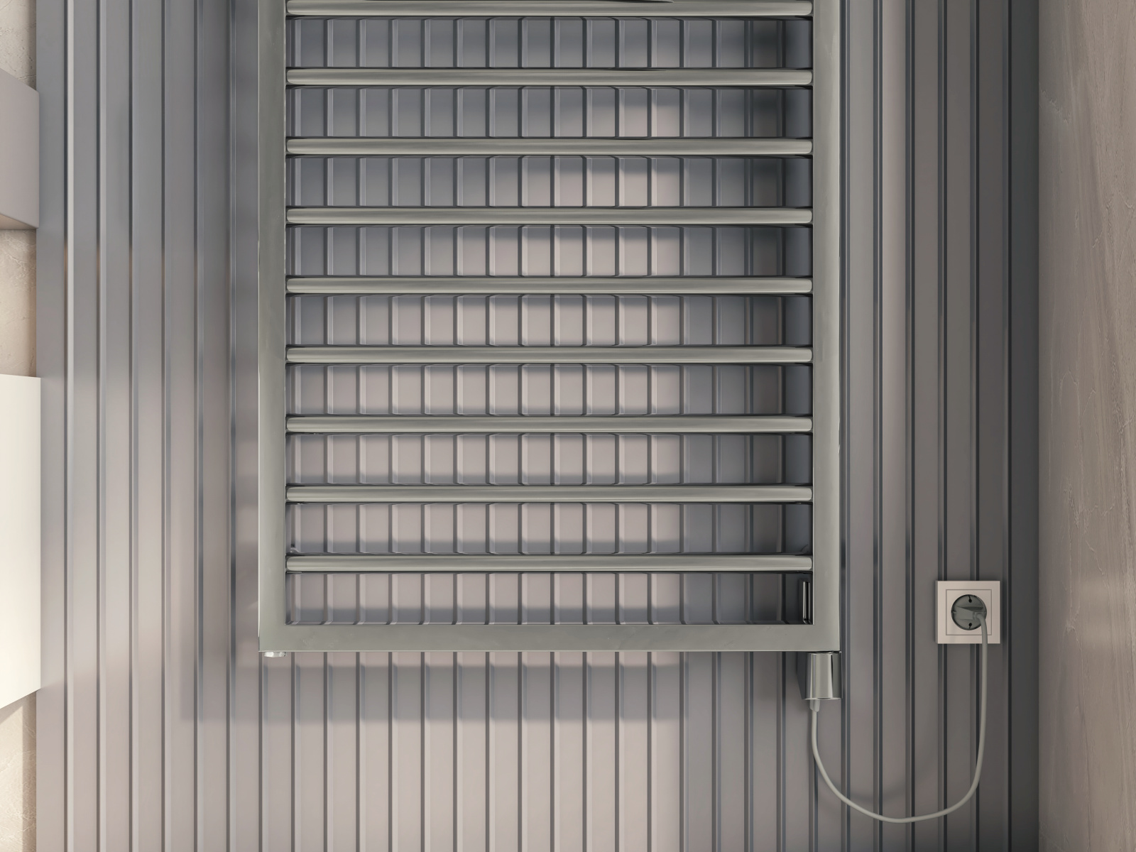 Rendering Zehnder Subway Decorative radiator Front view