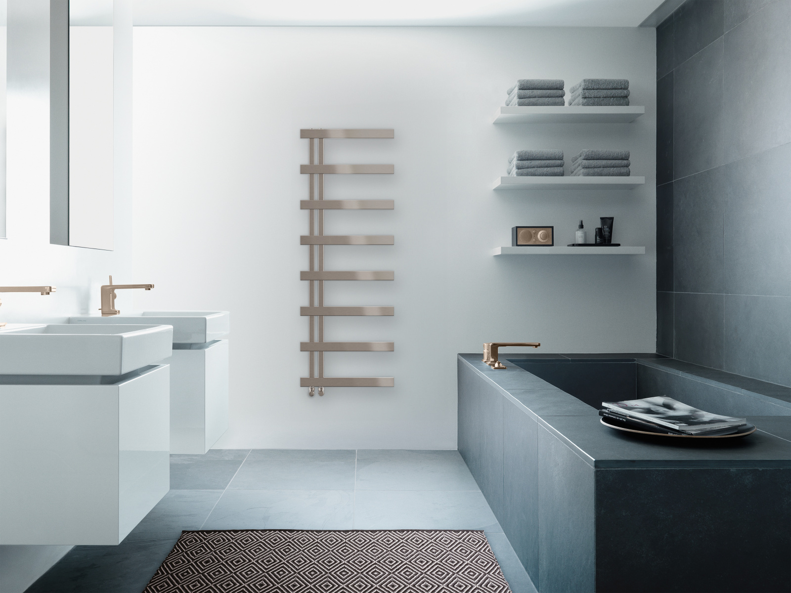 Rendering Zehnder Alban Decorative radiator Front view