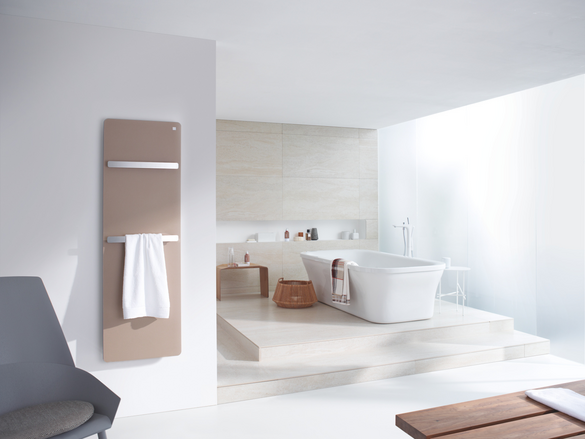 Rendering Zehnder Vitalo Bar Decorative radiator Front view