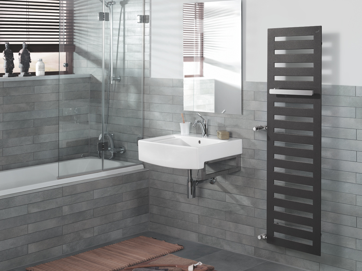 Rendering Zehnder Metropolitan Bar Decorative radiator Side view