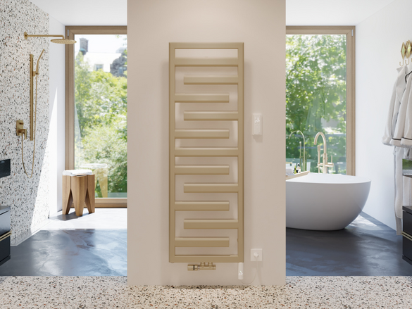 Rendering Zehnder Tetris Decorative radiator Front view