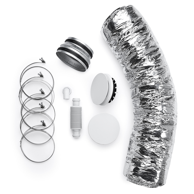 Cut-Out Zehnder Heat recovery connection packages Comfortable indoor ventilation Angled view