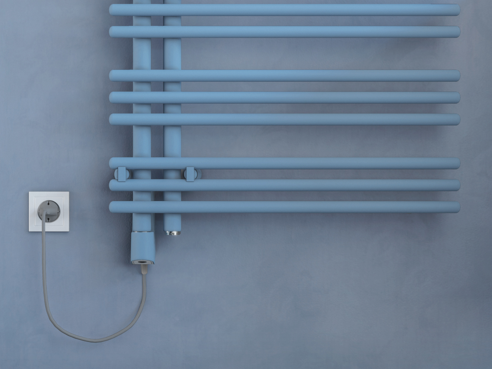 Rendering Zehnder Yucca Asym Decorative radiator Front view