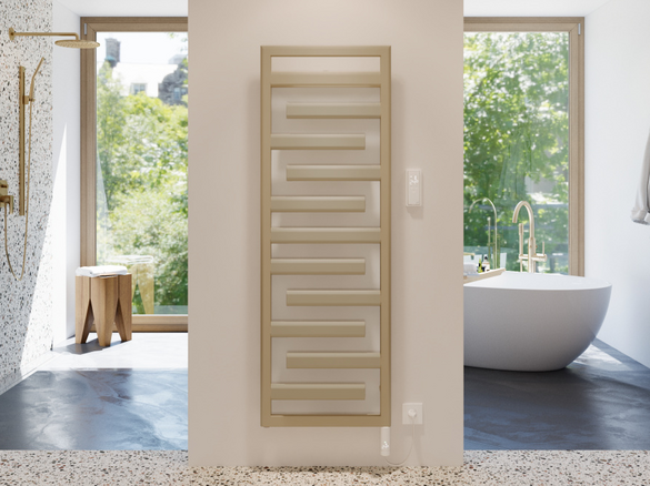 Rendering Zehnder Tetris Decorative radiator Front view