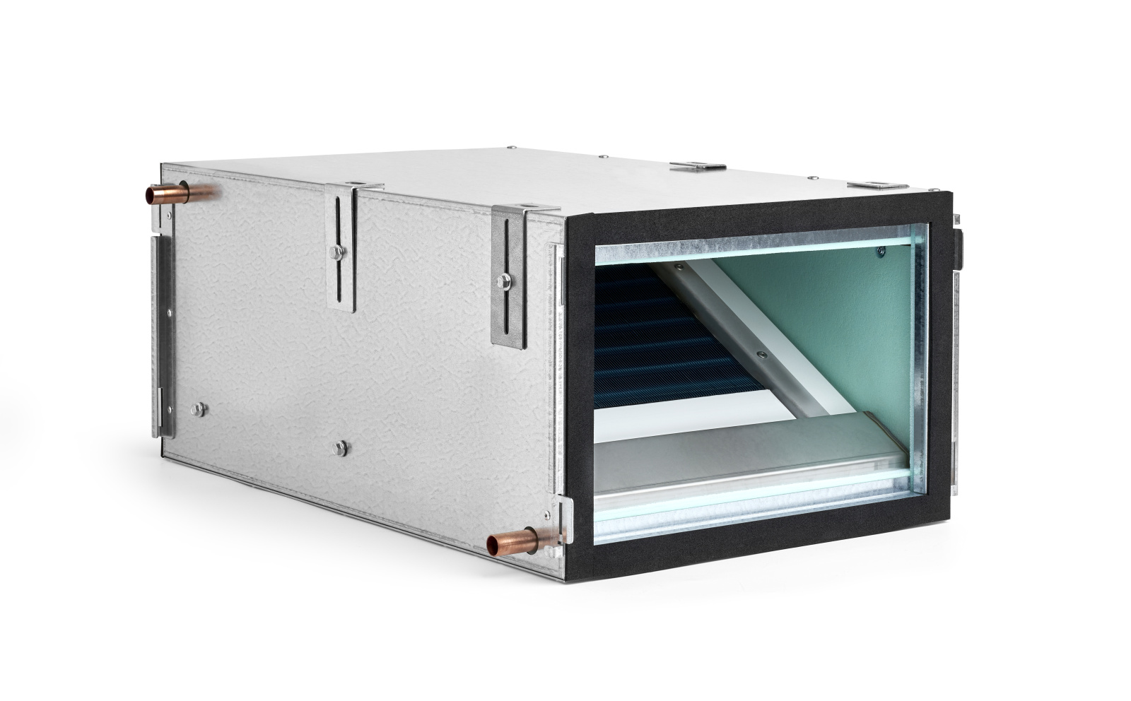 Zehnder_CSY_ComfoPost_CW6 Cut-Out Zehnder ComfoPost CW10 Comfortable indoor ventilation Angled view