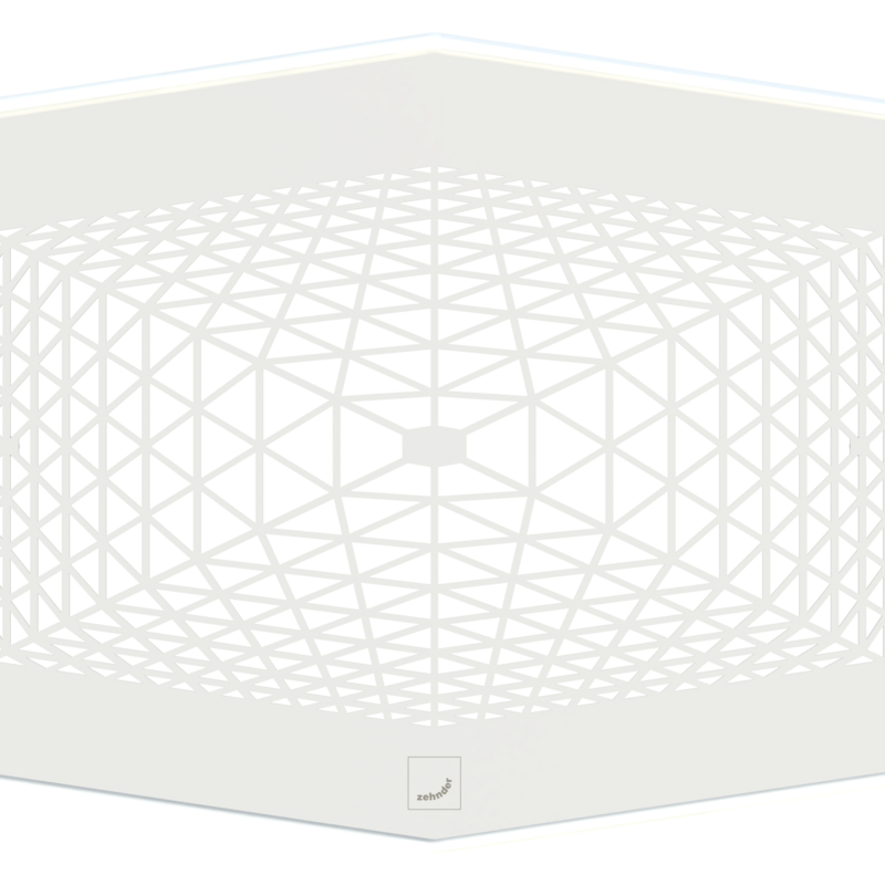 Rendering ComfoGrid CLD Design line Comfortable indoor ventilation Top view