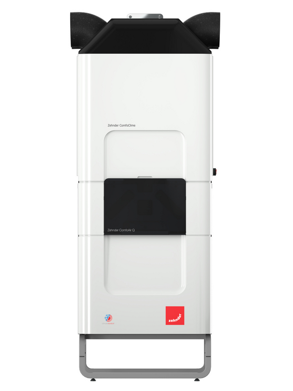 Cut-Out Zehnder ComfoClime Q Comfortable indoor ventilation Front view