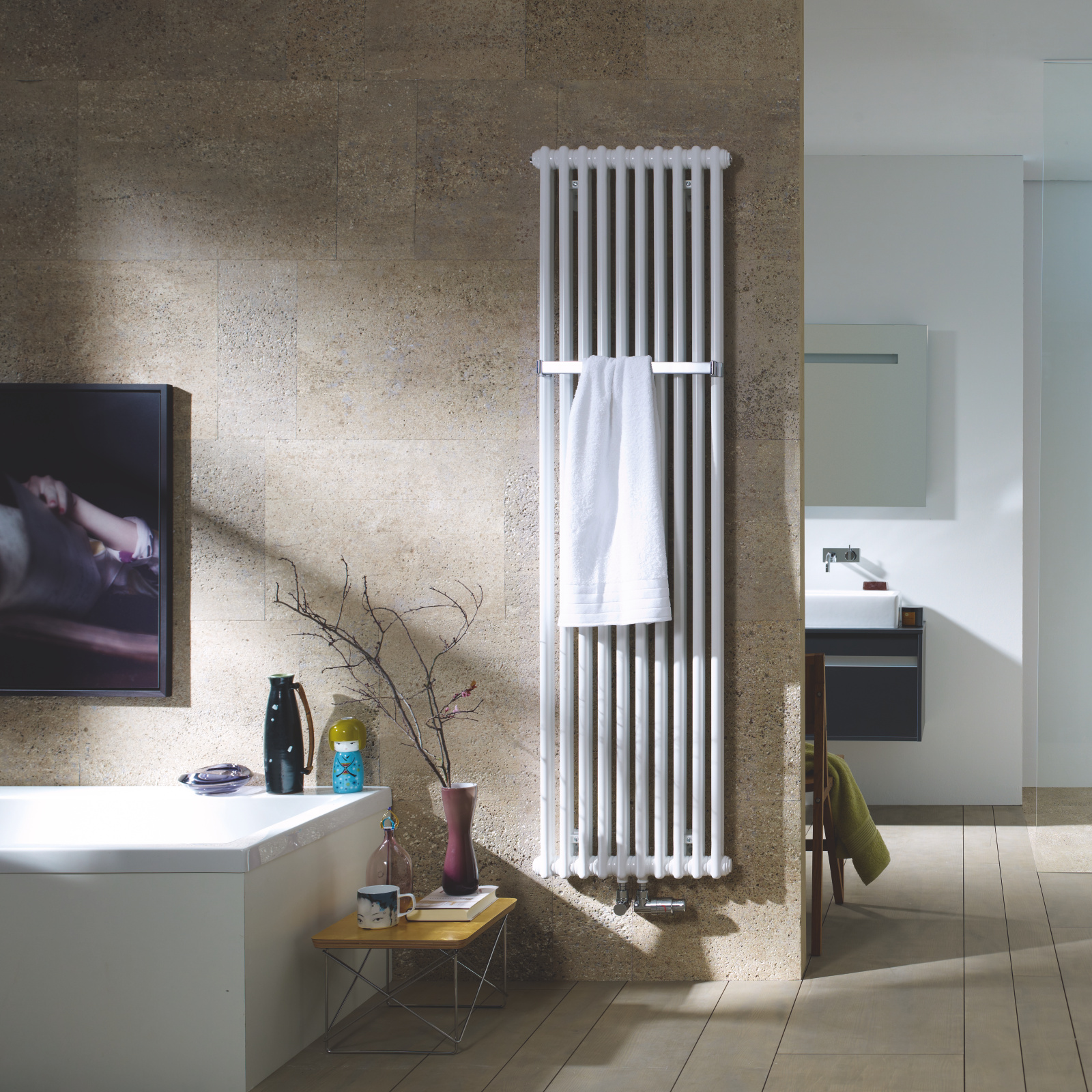 Rendering Zehnder Charleston Bar Decorative radiator 