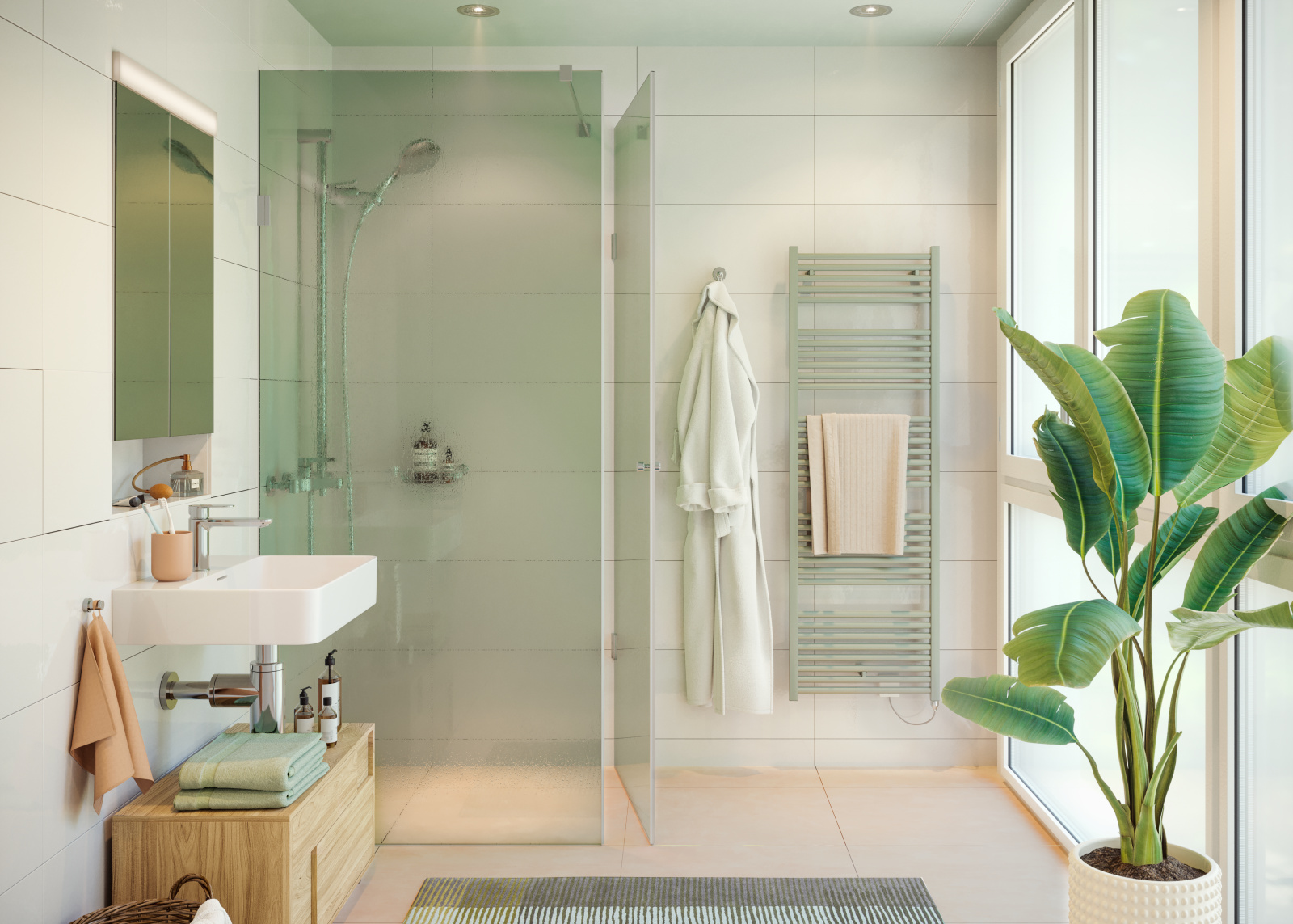 New Colour System, Neo Green, Coloured Valves, coloured valve, bathroom, bath; Zeno 150-50,