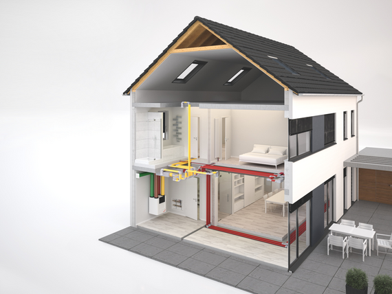 Zehnder_CSY_Air_Distribution_Hausgraphic_CAQ_ST_OnFloor_V0915_2 house graphics, Comfo Air Q ST, CA Q ST, without cellar, no basement, OnFloor (flat oval pipe)