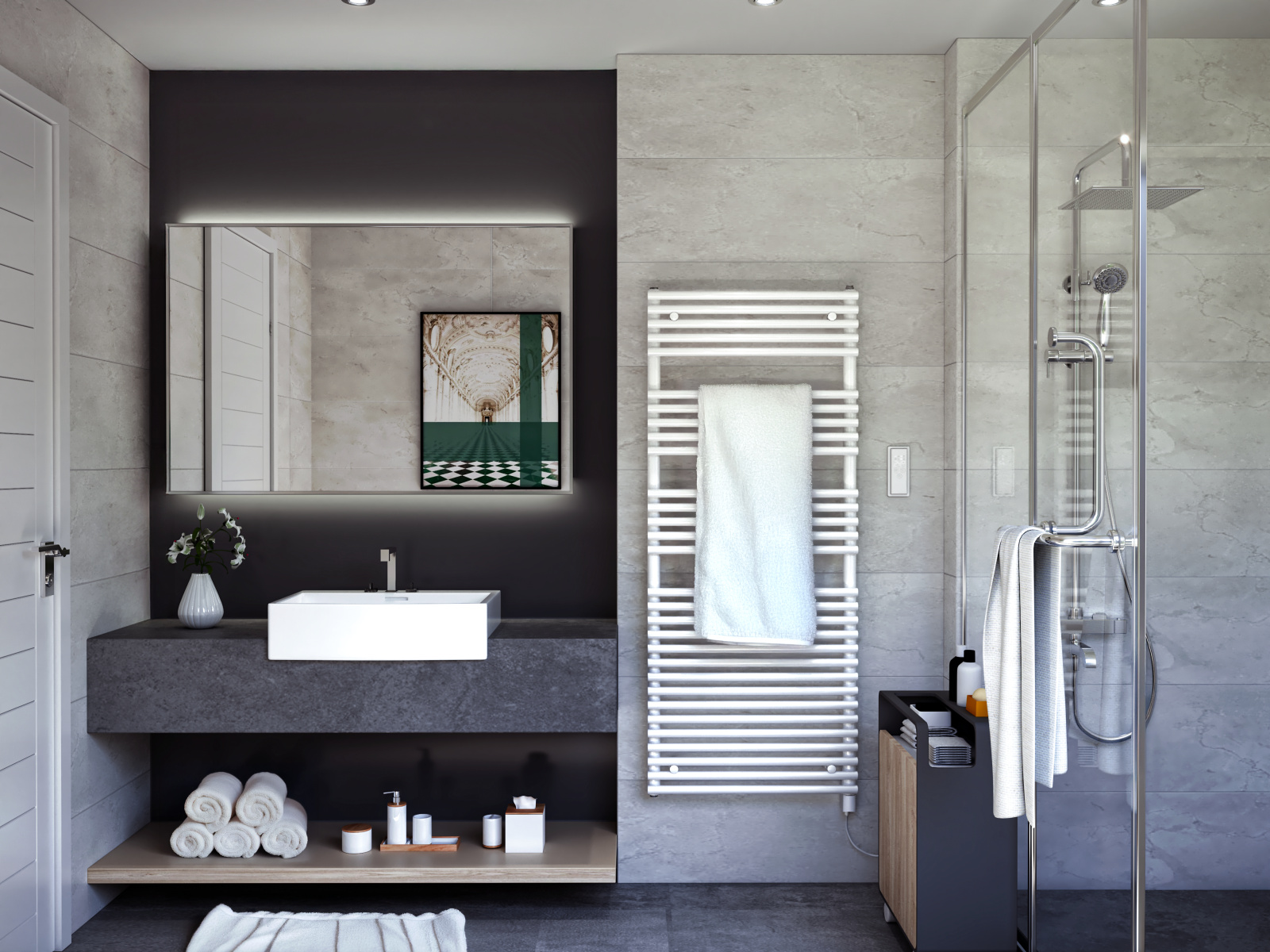 Rendering Zehnder Forma Spa Decorative radiator 
